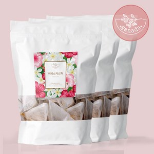 가나다 티백 허브차 3종믹스 (총75티백) 냉침, 히비스커스 25T+캐모마일 25T+페퍼민트 25T, 1세트