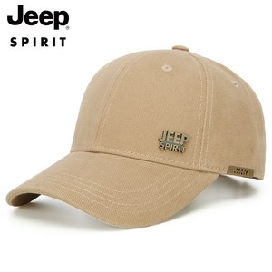 JEEP SPIRIT 캐주얼 야구 모자 CA0152 + 인증 스티커, 카키