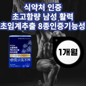 보령 쏘팔메토 옥타코사놀 라이코펜 전립선 영양제, 1박스, 30정