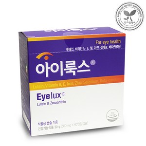 아이룩스G 500mg 60캅셀 눈영양제 루테인, 60정, 1개