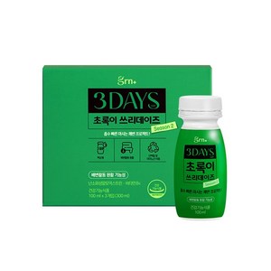 GRN 초록이 쓰리데이즈 다이어트 시즌2, 3개, 100ml