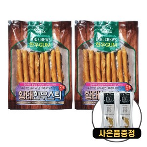 네츄럴이엑스 한우스틱 85g 2종 + 증정 통살간식 2개, 황태 한우스틱 2개+통살간식 2개