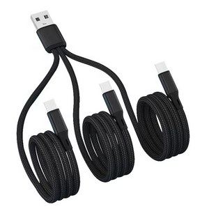 3 way 충전 케이블 3-IN-1 C타입 USB AtoC CABLE (길이 1.2m), 1개, 1.2m