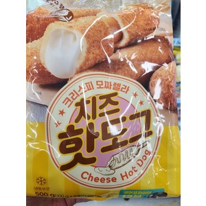 노브랜드 크리스피 모짜렐라 치즈핫도그 500g 아이스박스+아이스팩 무료, 1개