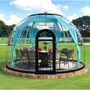 TJ2908 야외 캠핑 럭셔리 돔텐트 원형 정자 텐트 캠핑장 리조트텐트 정자 천막, 직경3.8m X 높이2.7m, 1개