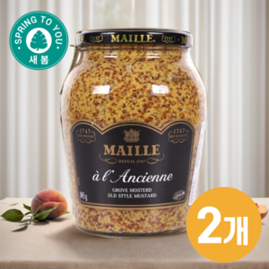 새봄 물렁하지않은 홀그레인 머스타드, 280g, 2개