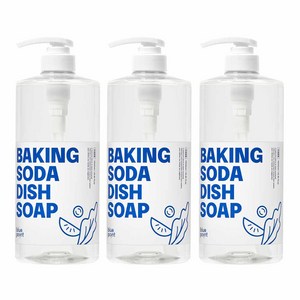 블루포인트 베이킹소다 주방세제, 1000ml, 3개
