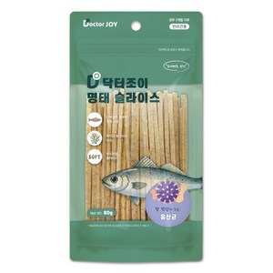 닥터조이 명태슬라이스 강아지간식 유산균 80g, 단품, 단품, 1개