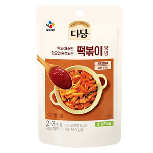 백설 떡볶이양념 파우치, 150g, 20개