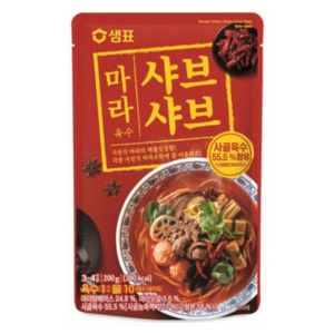 샘표 마라 샤브샤브 육수, 200g, 1개