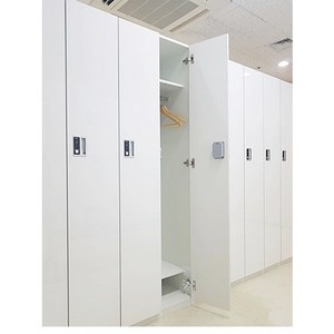 1단 락커 락카샵 사물함 나무 락카 비밀번호 캐비넷 케비넷 주문제작 락커 헬스장 사우나 회사 목재 제작, 매립전자키, 무광블랙