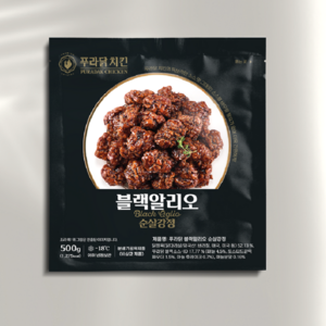 푸라닭 블랙알리오순살강정 (냉동) 500g, 1개