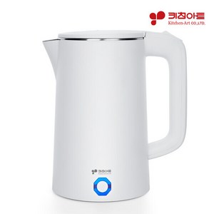 키친아트 304 스텐 통주물 이중단열 무선 전기포트, KIA-EK11(화이트)