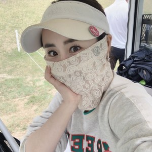 휴스토니[본사] 자외선 차단 골프 마스크 H2 국산 얼굴햇빛가리개, 1개