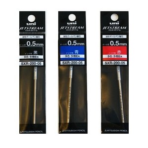 유니 제트스트림 프라임 볼펜 전용 리필심 SXR-200 0.5mm, 블랙, 10개입