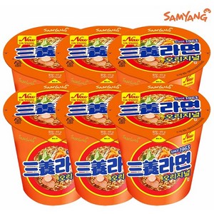 삼양라면 오리지널 컵 65g, 6개