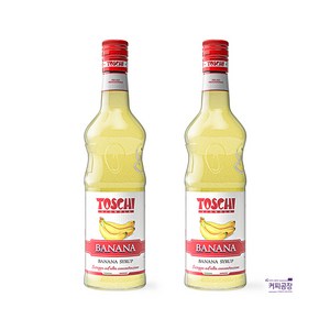 토스키 바나나 시럽 1000ml x 2개 TOSCHI, 1L