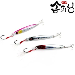 손피싱 통영 멸치메탈 메탈지그 우럭 광어 농어, 실버지브라, 30g, 1개