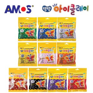 아모스 탱탱 아이클레이 키즈 50g 10색 세트, 10개