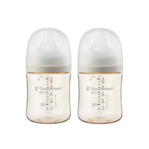 [더블하트] 모유실감 3세대 PPSU 오후의베이지 160ml 트윈팩, 2개