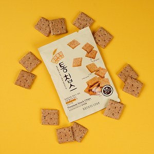 새싹발아 수제통밀과자 통칩스 저칼로리과자 식사대용과자 웨딩촬영간식 웰빙과자, 60g, 10개