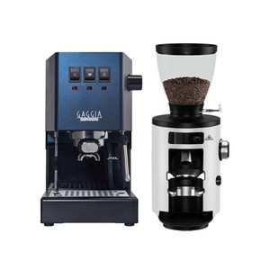 가찌아 클래식 Pro+말코닉 홈 X54 홈카페 세트, 블루/화이트