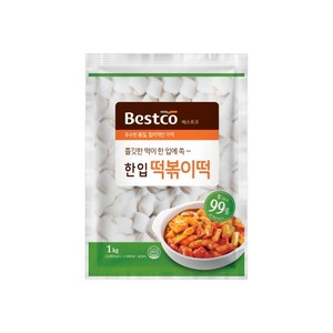 베스트코 한입떡볶이떡 1kg, 1개