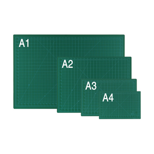 인터탑 문화산업 책상용 컷팅매트 A2~A4 만들기용 작업매트 녹색매트, A3