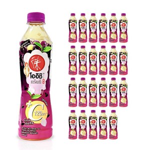 OISHI 오이시 태국음료 그린티 포도맛 380ML, 24개