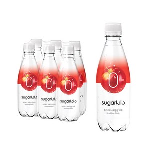 슈가로로 스파클링 사과 음료, 350ml, 12개