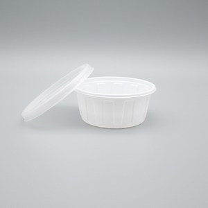 엠엔피 PP국용기 105파이 소, 화이트, 1개, 100개입