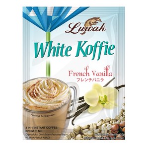 Luwak White Koffie 프렌치 바닐라 인스턴트 커피(3 in1) @20g - 10 향낭, 20g, 20g, 1개