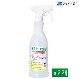 진로발효 바이오 크린콜 450ml 공병 스프레이, 2개