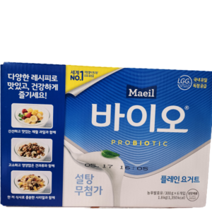 [코스트코]매일바이오 플레인 요거트 300G x 6입 아이스박스, 1개