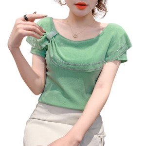 댄스복 여성용 프릴 핫피스 티셔츠 뉴타임즈 K176O477