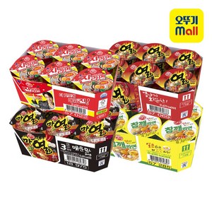 마열라면 컵 6개+열라면 컵 6개+진라면 매운맛 컵 6개+참깨라면 6개, 1개