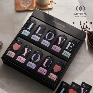 모듀 이니셜 더치커피 콜드브루 원액 (문구조합)70팩 6종 스페셜티세트, 5) THANK하트YOU하트 고마운 마음전하는, 1세트