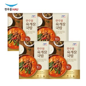 [치타마켓] 한우물 육개장국밥, 210g, 4개