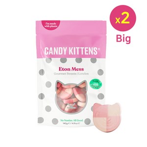 [스웨디시 젤리] CandyKittens 캔디키튼스 비건 젤리 이튼 메스 140g 대용량세트, 2개