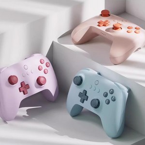 [chengyi] 8Bitdo 유무선 블루투스 Switch 컨트롤러 얼티메이트 게임패드 NS버전 청춘판 80NB, 블루-1개, 블루