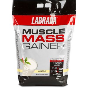 Labrada 라브라다 머슬 매스 게이너 5.4kg / LABRADA Muscle Mass Gainer 12LB Vanilla, 1개