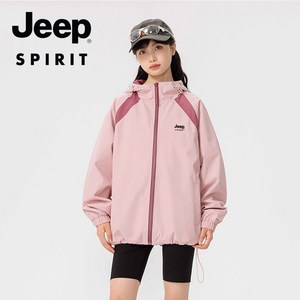 JEEP SPIRIT 남녀 공용 바람막이 아웃도어 재킷 데일리 후드 집업 캐주얼 패션 JPHJ14A-J6066