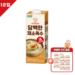 정식품 담백한 채소육수 950mlx12팩, 950ml, 12개