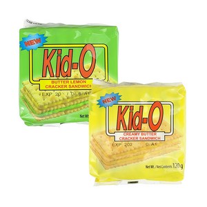 키도 버터+레몬 크래커 혼합(각7개), 14개, 120g