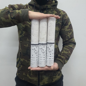 티앤씨몰 [이벤트중] 플라워샤워(화이트) 30cm (결혼식폭죽 웨딩폭죽 축포 플라워샤워 공기압폭죽 이벤트폭죽 추카추카폭죽)