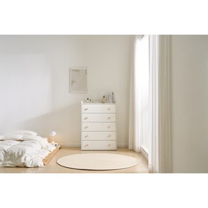 보니 LPM 아동용 5단 서랍장(E0), 화이트