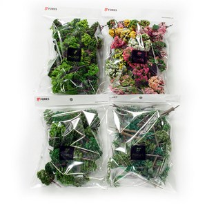 포레스 건축모형재료 디오라마 베이스 테라리움 나무모형 벌크 미니어처 만들기 재료 교구, A.녹색나무모형(벌크)