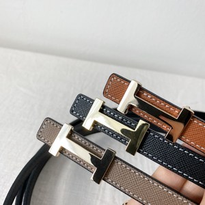H 벨트 여성 소가죽 허리띠 1.5cm 에토프 사피아노 포커스 가죽 슬림 벨트