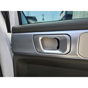 카디즈 2023년식 신형 풀체인지 싼타페 MX5 전용 차량용 튜닝용품 풀컬러각인 가죽도어풀커버, 도어내캐치커버 (4PCS), 그레이, 무각인