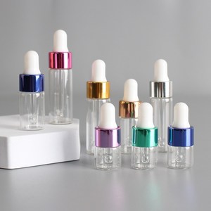 미니 스포이드 컬러플 아로마 소분 에센스 유리 공병 오일 DIY, 1ml, 1개, 그린